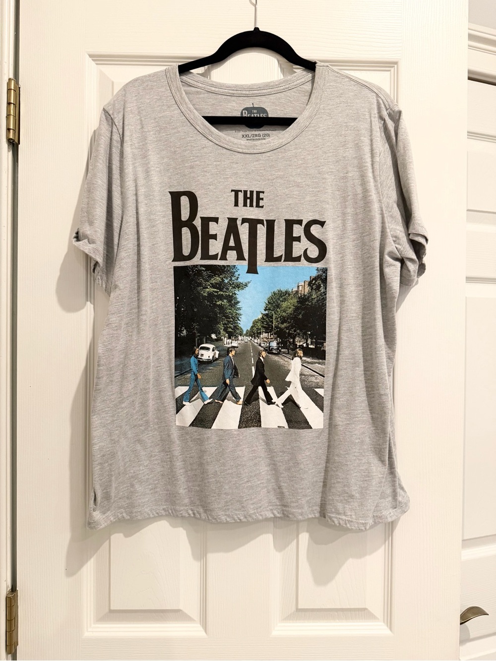 The Beatles Abbey Road Graphic Tee Gray Plus Size XXL/2X